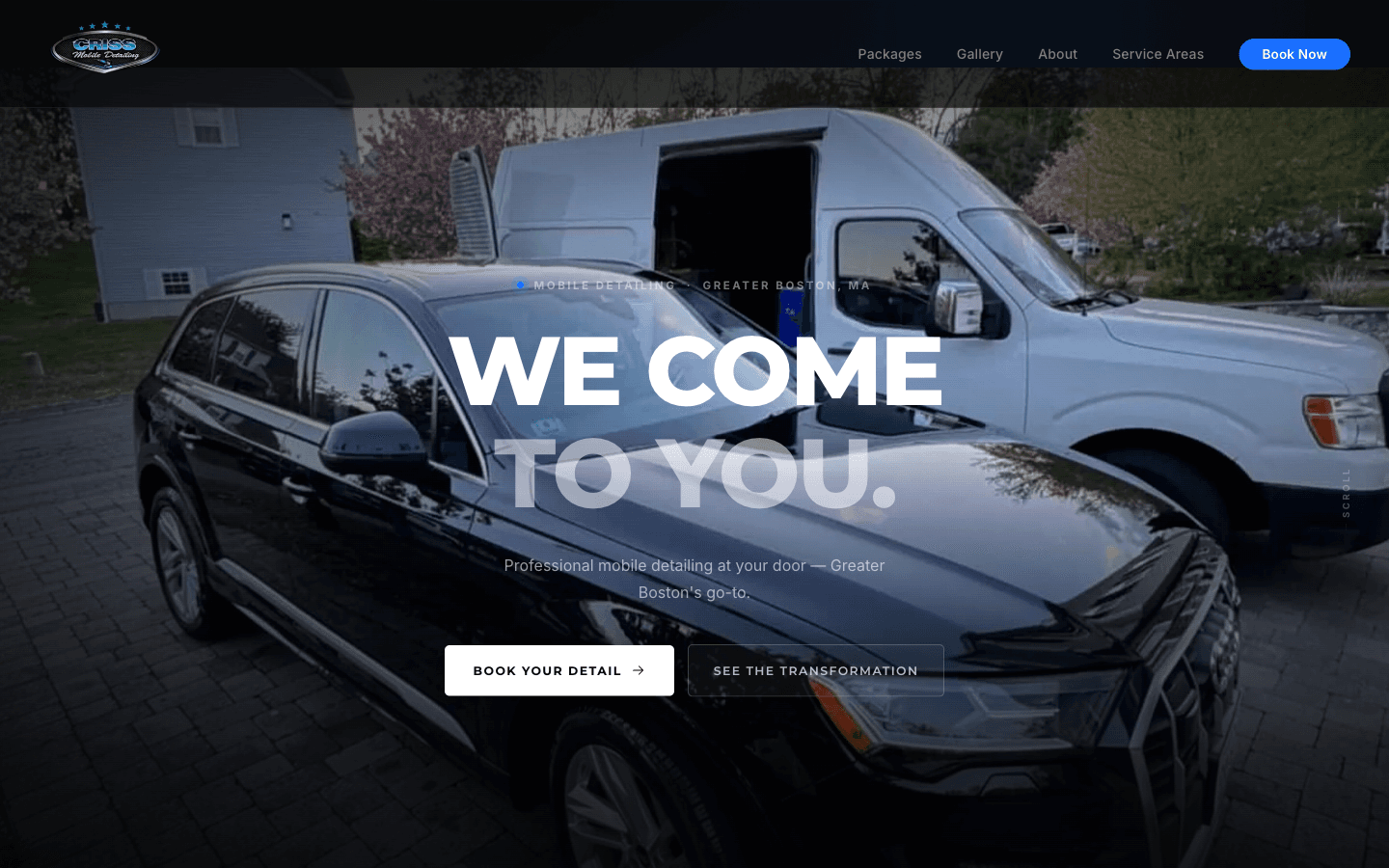 Criss Mobile Detailing website