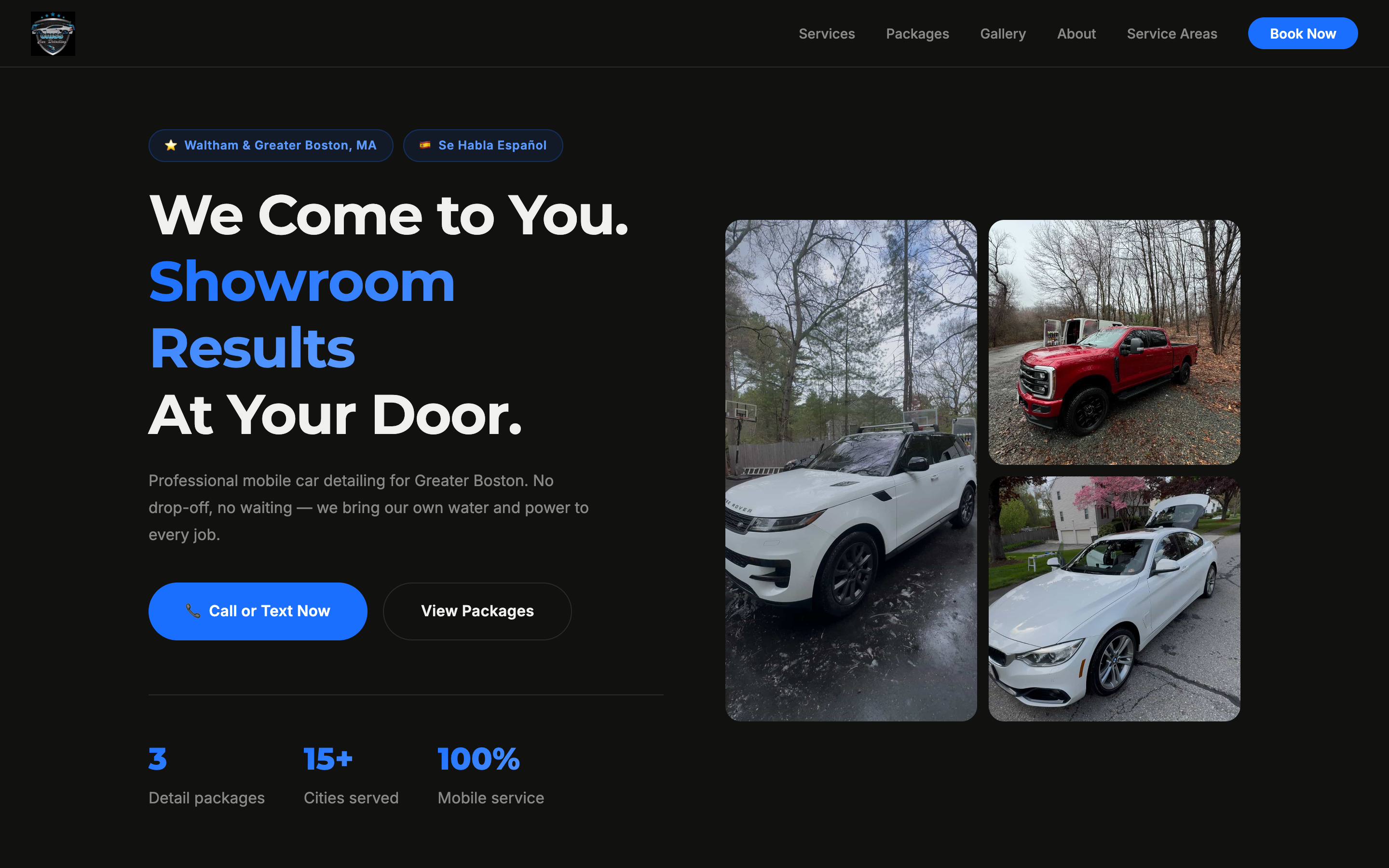 Criss Mobile Detailing website